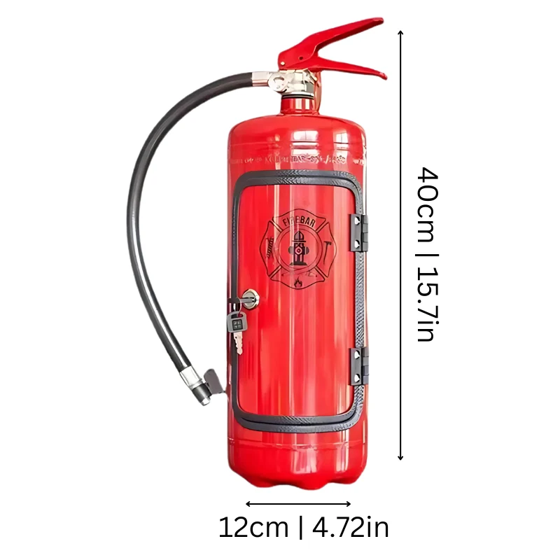 Fire Extinguisher Novelty Bottle Cabinet