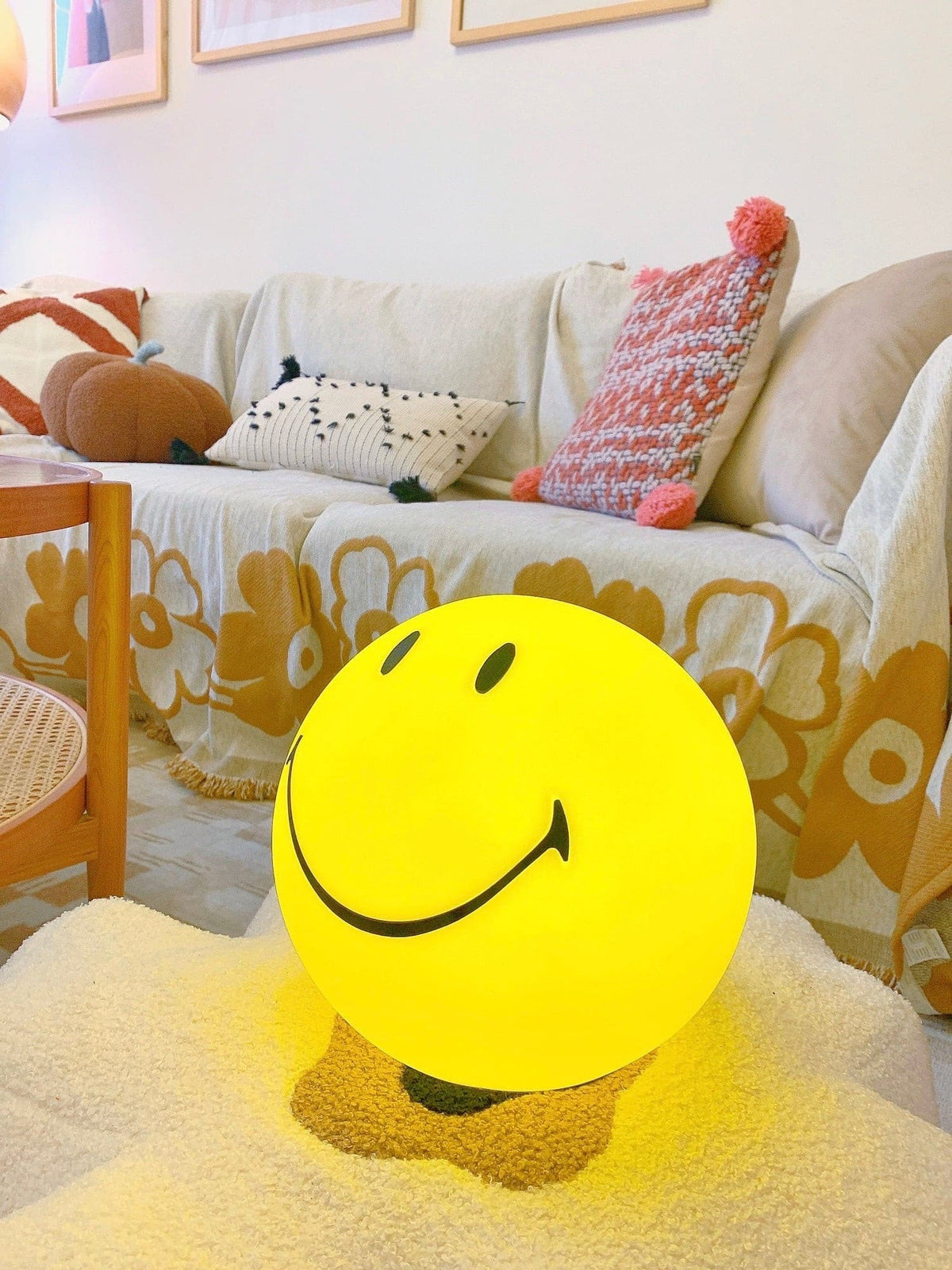 Cheerful Glow Night Light for Kids — Dimmable LED Yellow Lamp