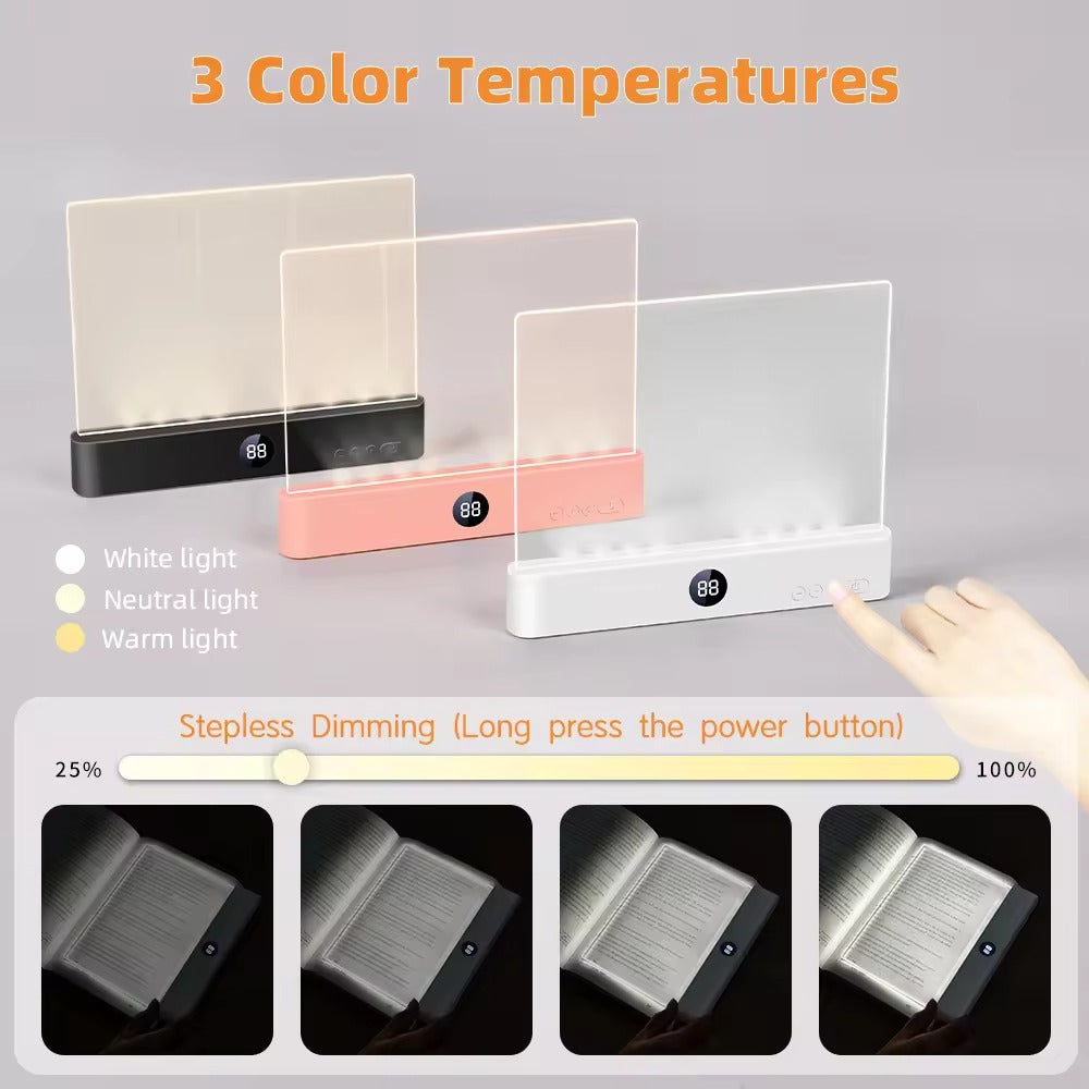 Flat Panel Book Reading Light