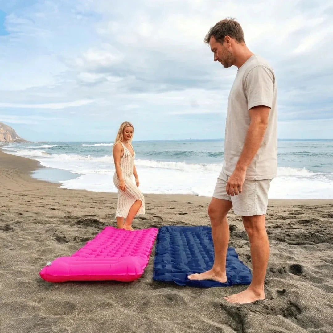 Inflatable Camping Mattress with Foot Pump