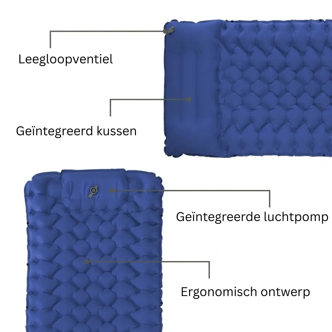 Inflatable Camping Mattress with Foot Pump