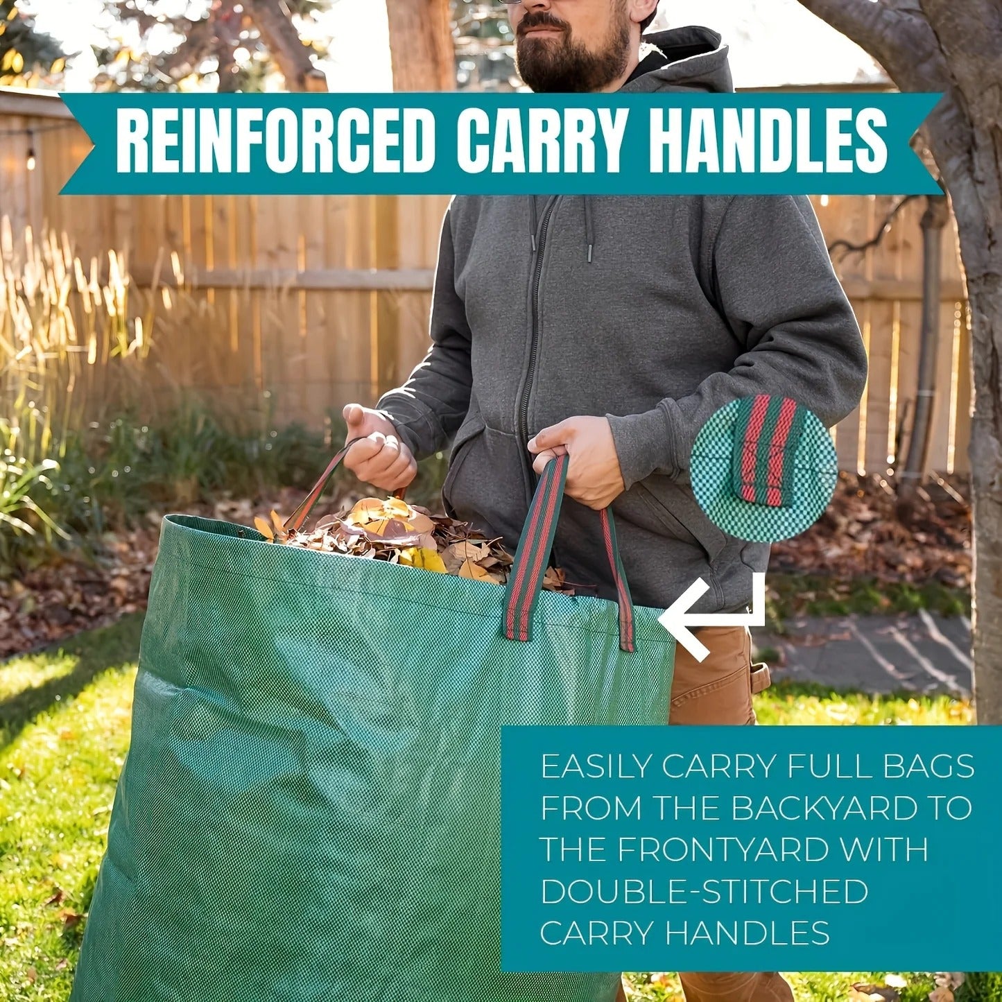 Large Foldable Garden Waste Bag