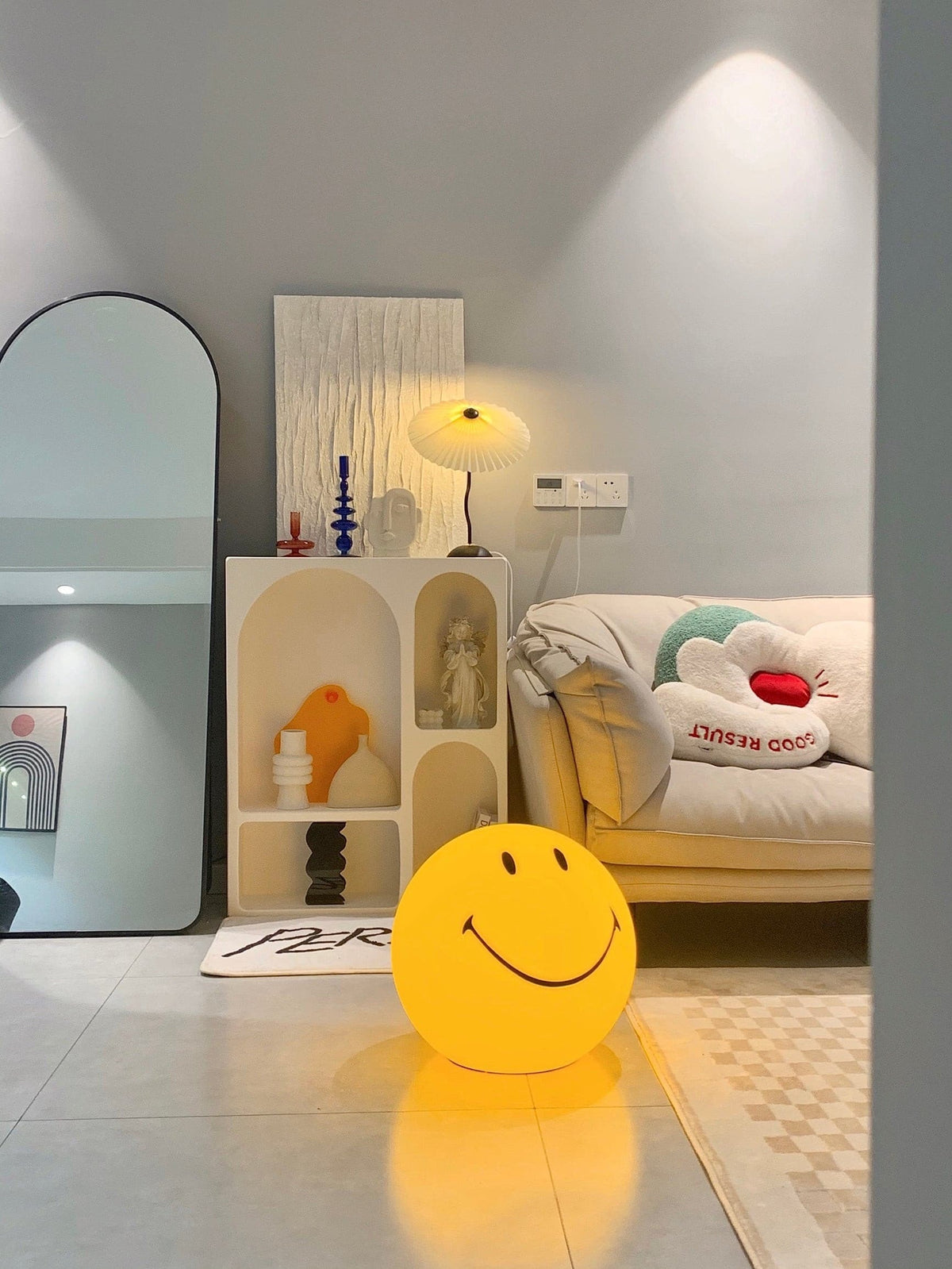 Cheerful Glow Night Light for Kids — Dimmable LED Yellow Lamp