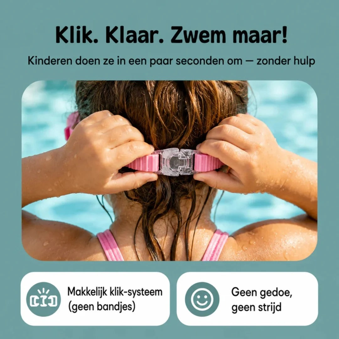 Kids' Swimming Goggles with Click System