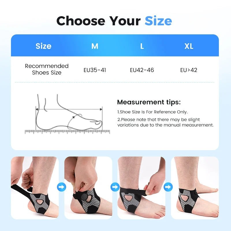 Adjustable Ankle Compression Support (2-Pack)