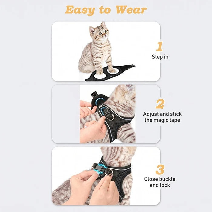 Breathable Reflective Pet Harness