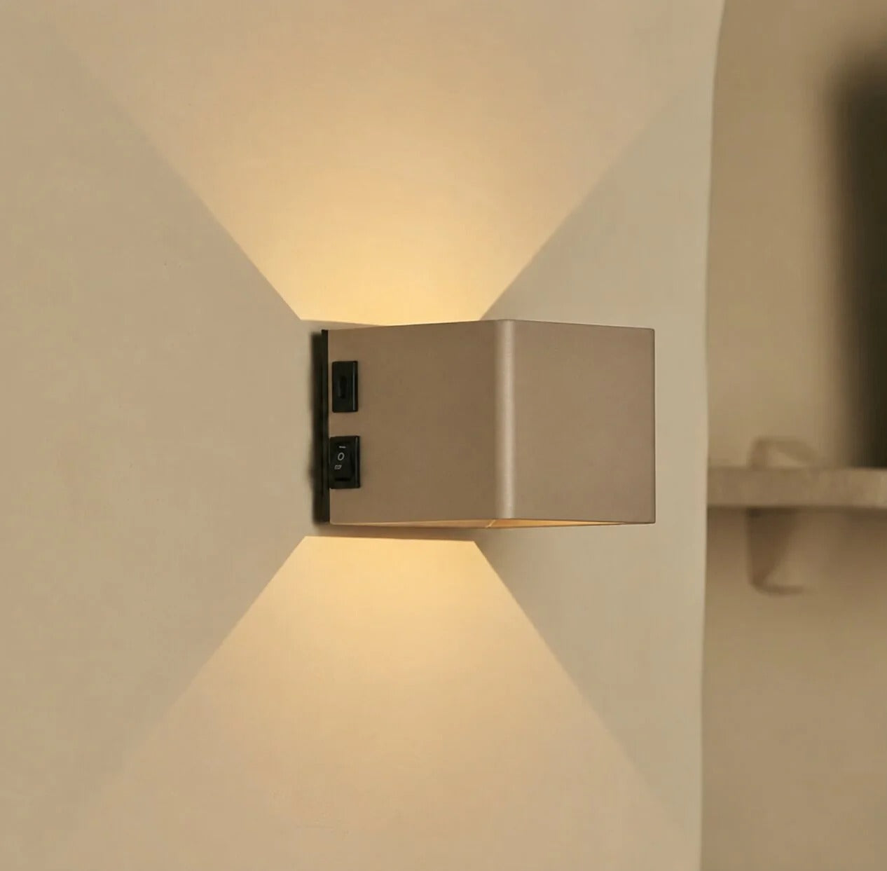 Olive Green Metal Cordless Wall Lamp with Motion Sensor and Remote