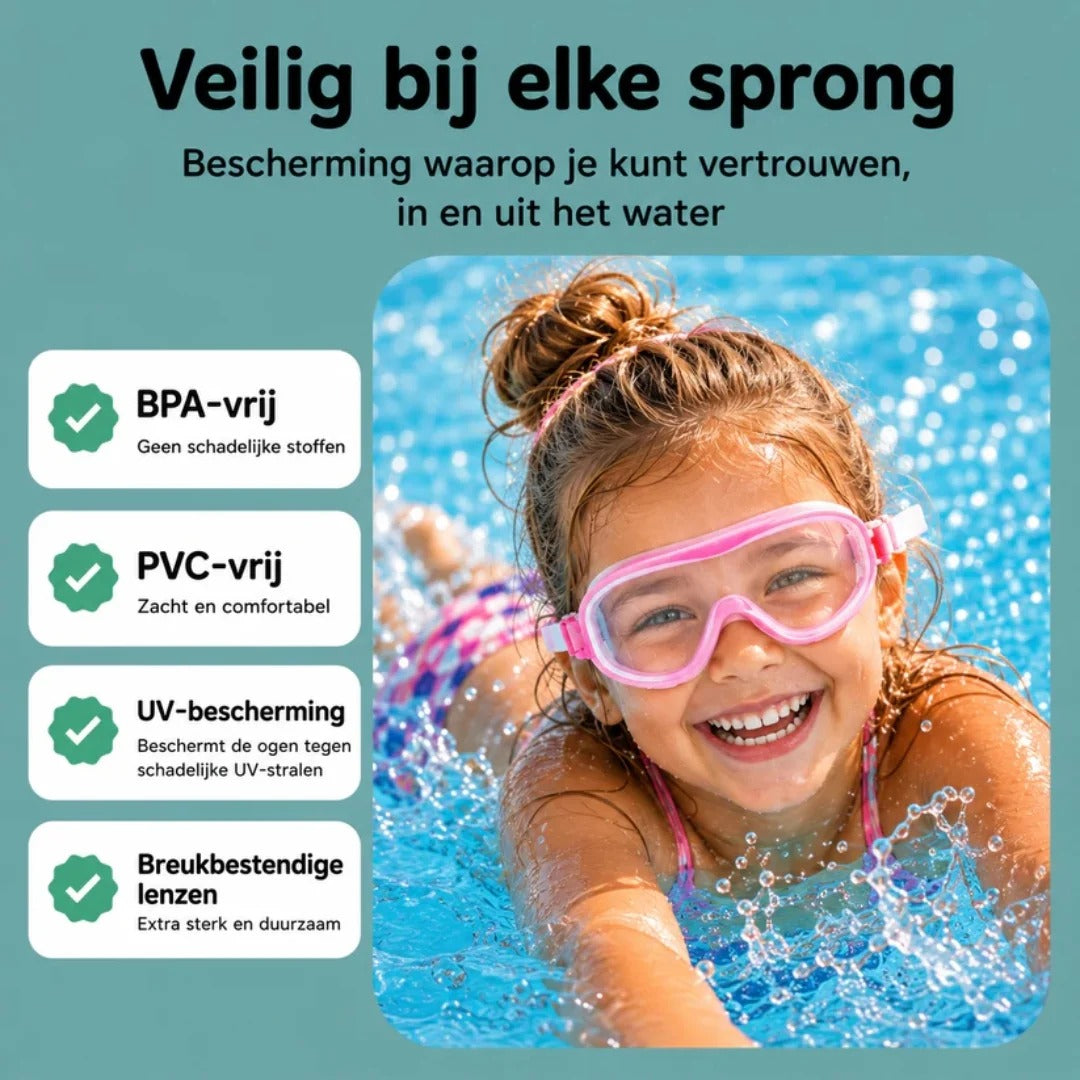 Kids' Swimming Goggles with Click System