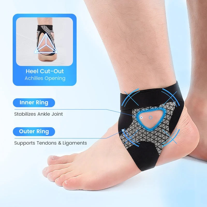 Adjustable Ankle Compression Support (2-Pack)
