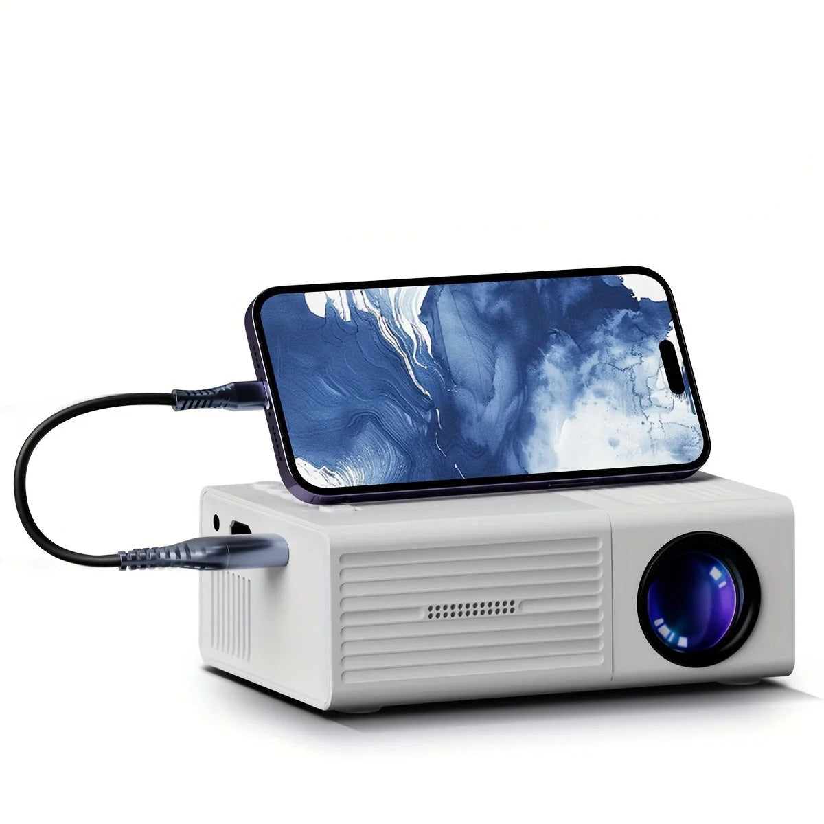 Portable Mini Projector 3000 Lumens with HDMI and USB