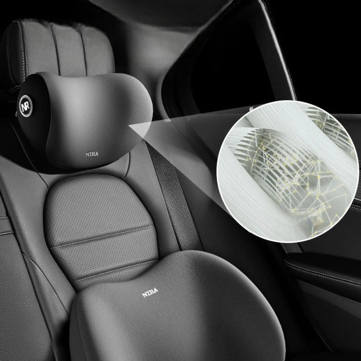 Memory Foam Car Headrest Cushion