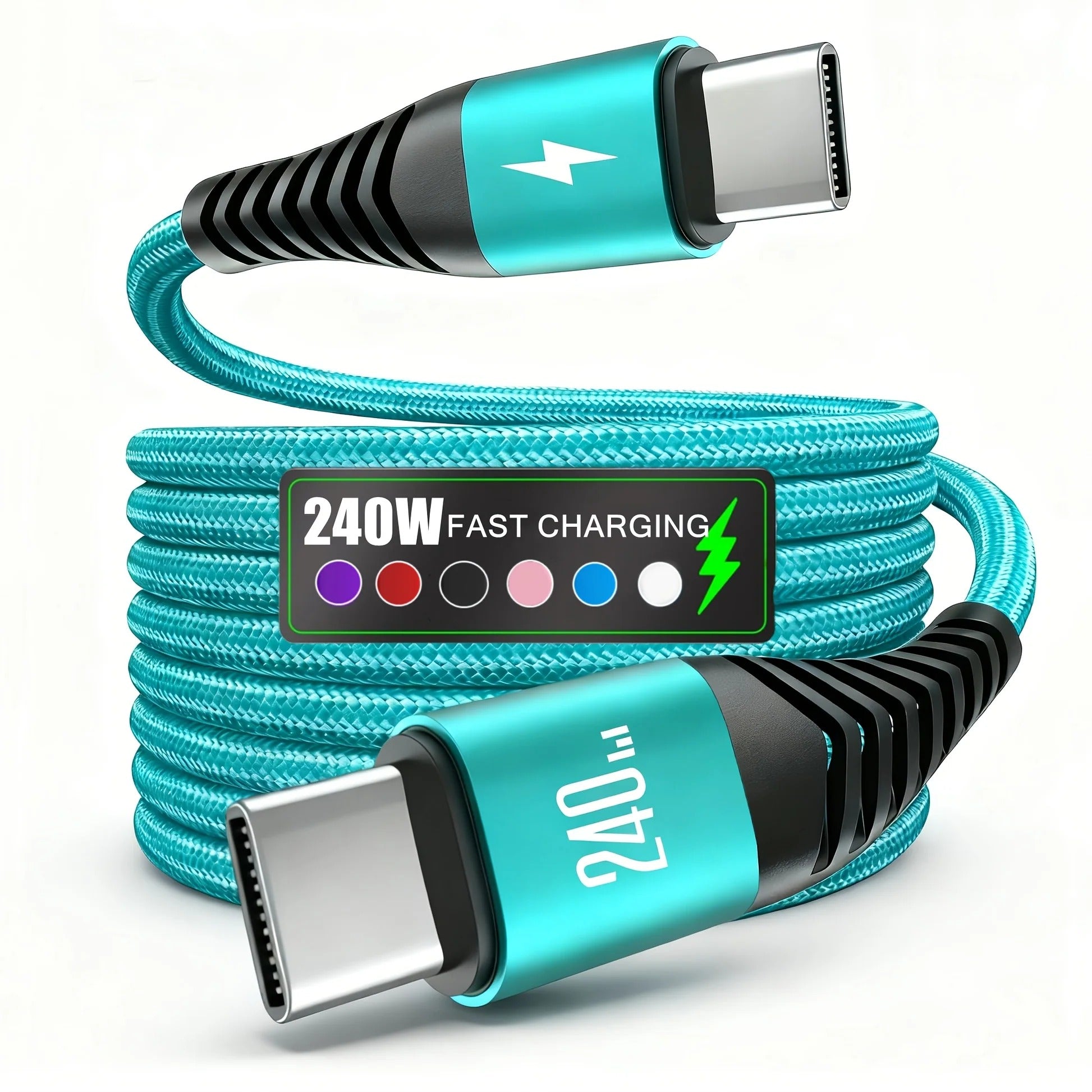 240W Braided USB-C to USB-C Cable