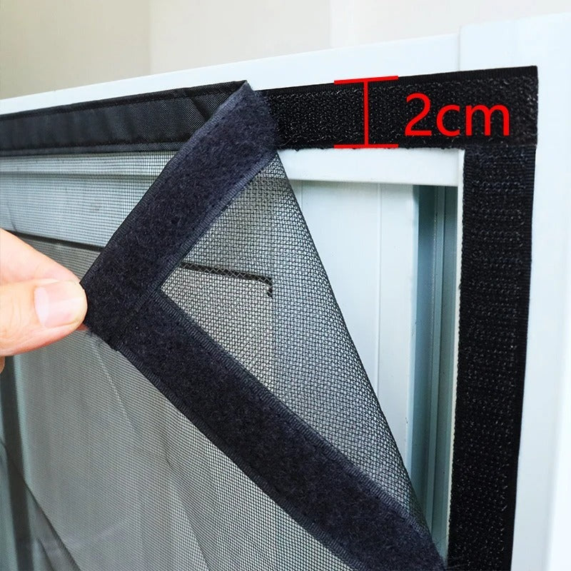 Magnetic Self-Closing Mesh Screen Door