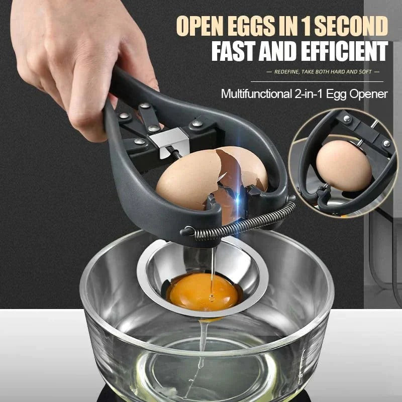2-in-1 Egg Opener and Yolk Separator