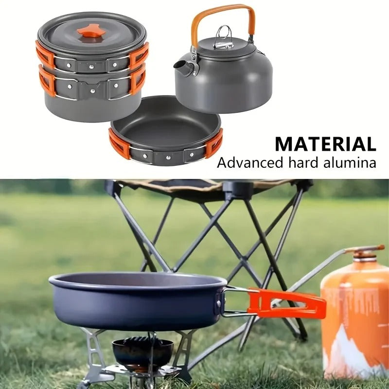 Camping Cookware Set for 4-5 People