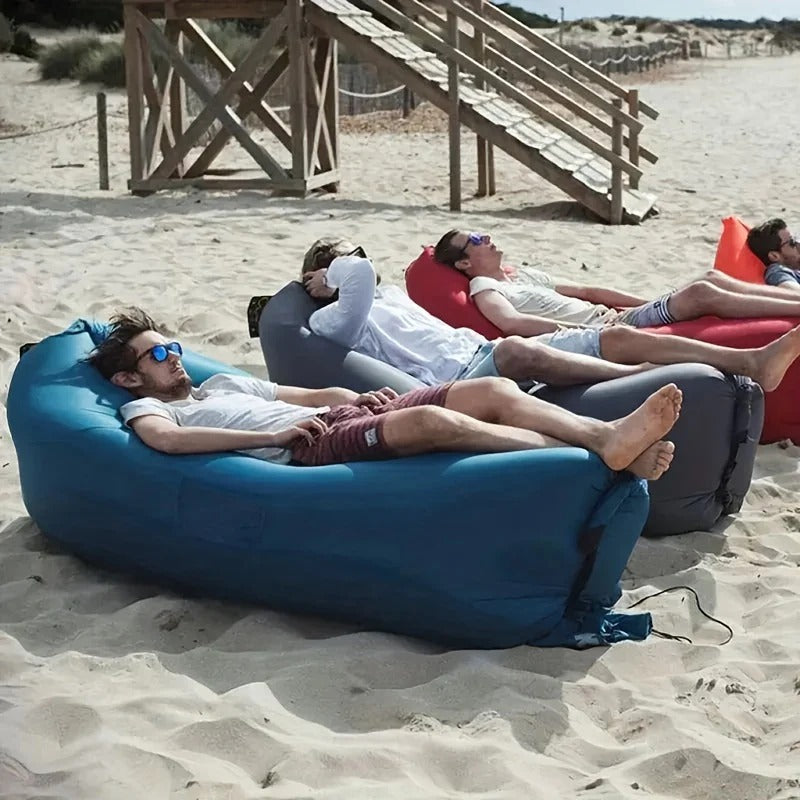 Inflatable Air Lounger with Carry Bag