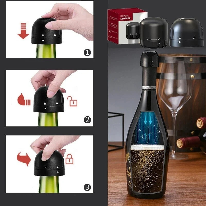 Vinocap Wine Bottle Stoppers (3-Pack)