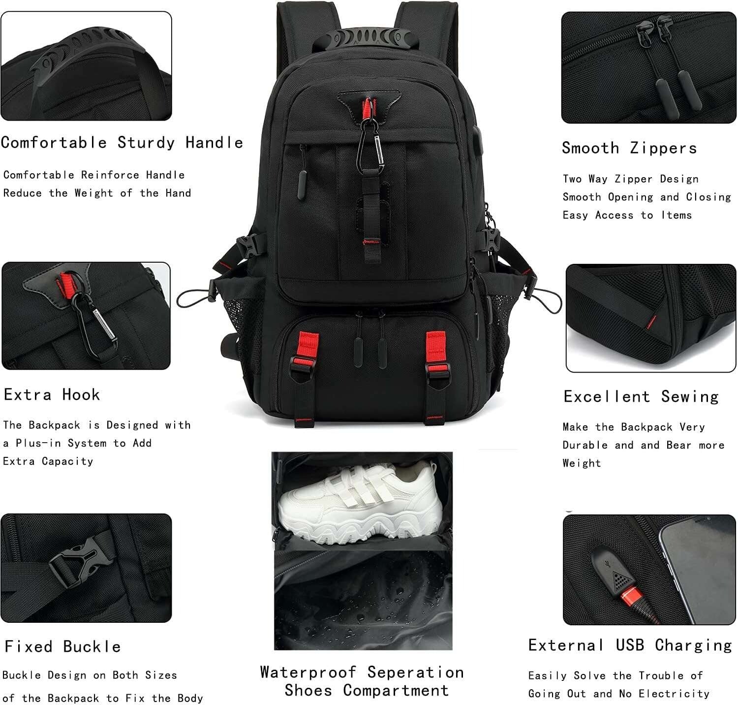 60 L Expandable Travel Backpack