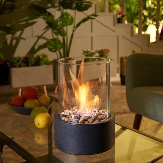 Cordless LED Flame Effect Table Lamp