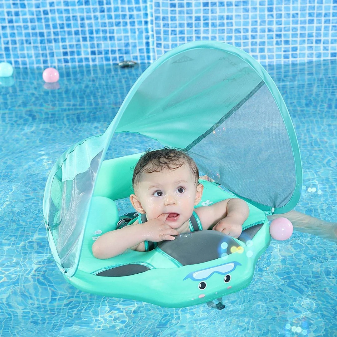 Baby Swim Float with UV Sun Canopy