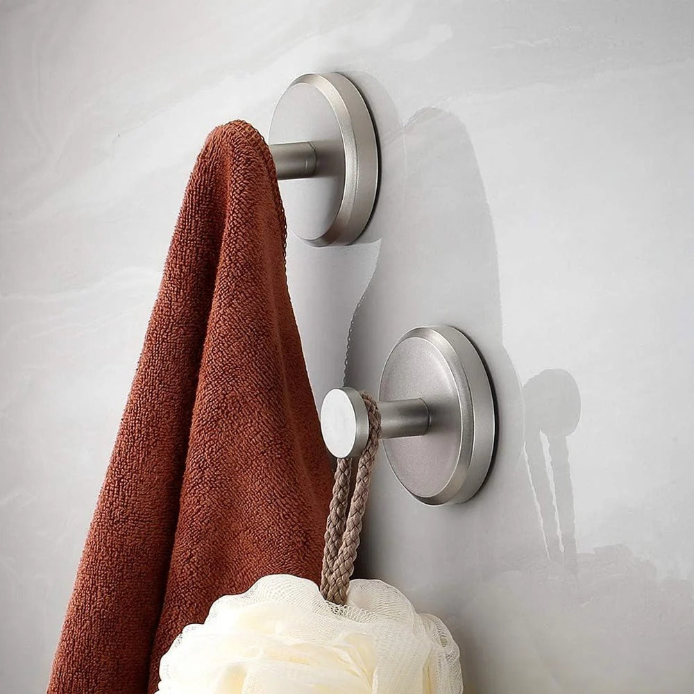 Tool-Free Suction Towel Hook