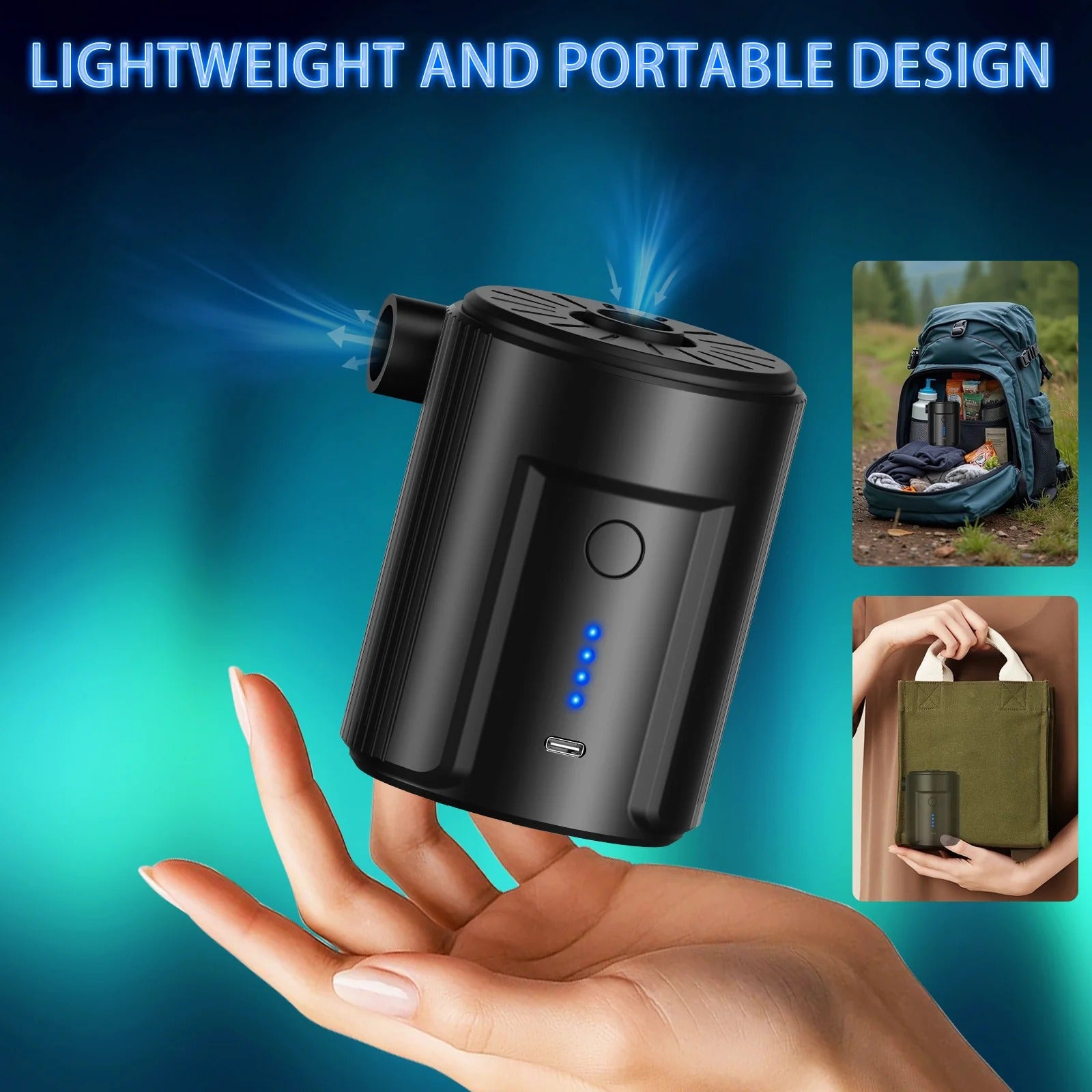 Electric Air Pump with 5 Nozzles