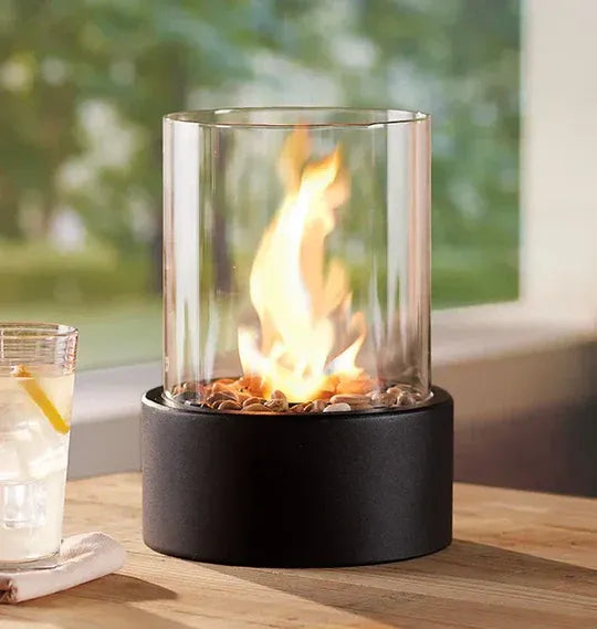 Cordless LED Flame Effect Table Lamp