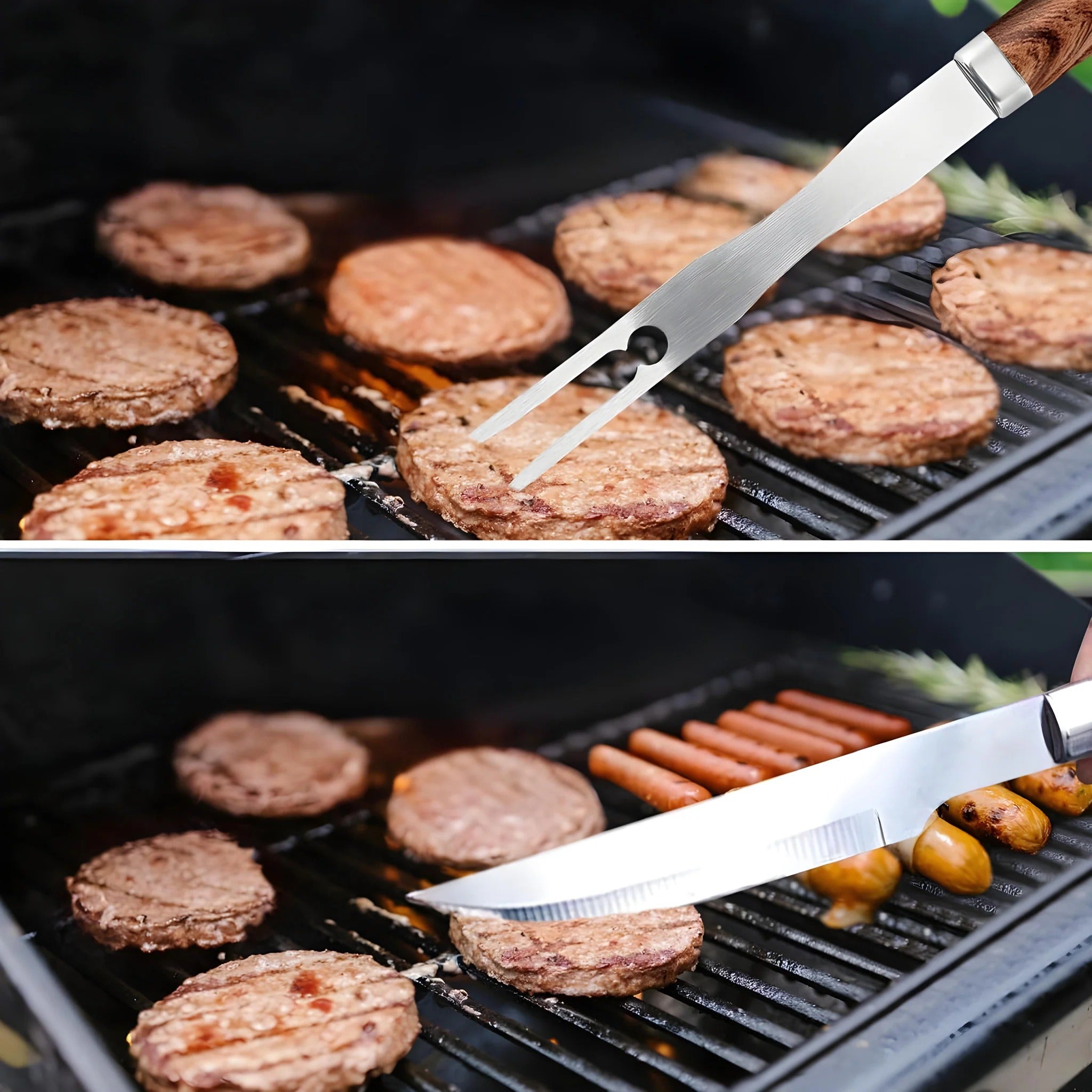 Stainless Steel Grill Accessory Set with Case