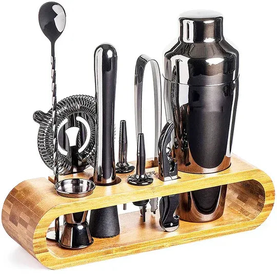 10-Piece Stainless Steel Cocktail Bar Kit