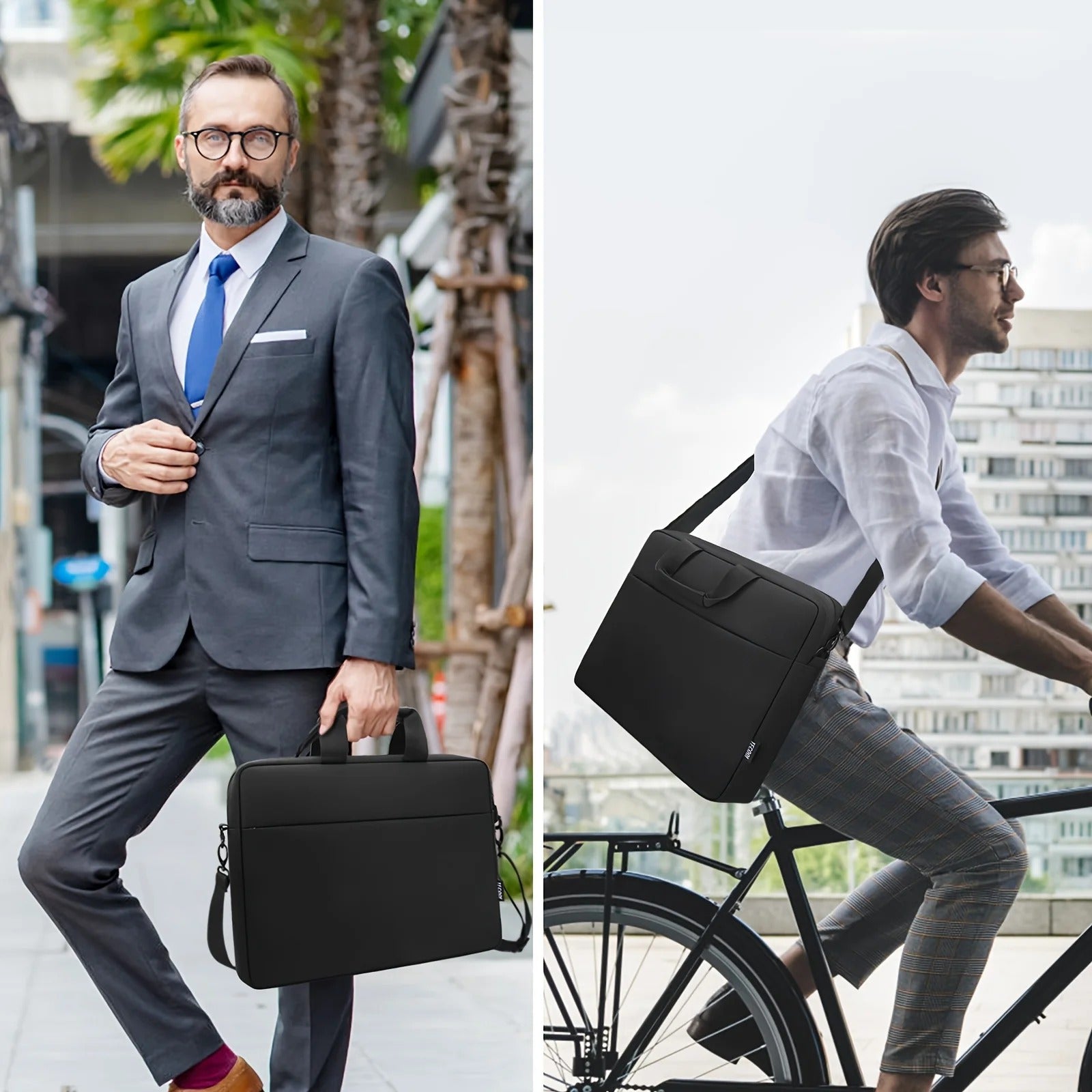 Laptop Shoulder Bag with TSA-Friendly Design