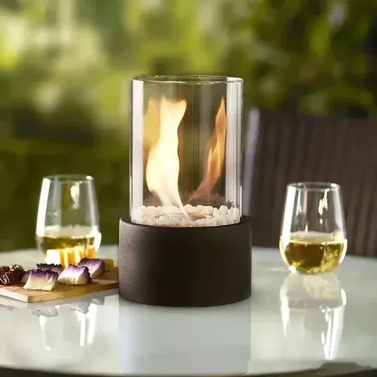 Cordless LED Flame Effect Table Lamp