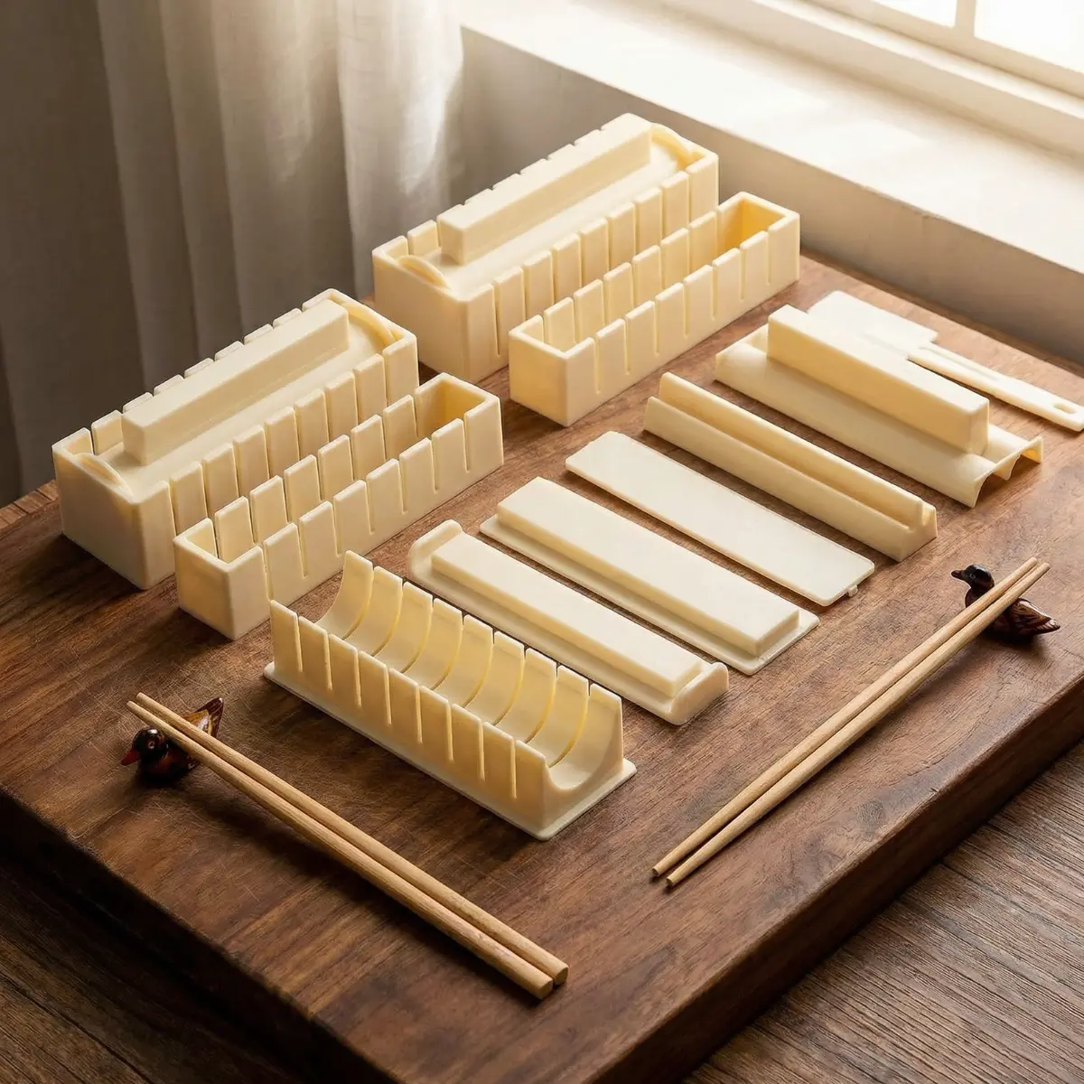 Sushi Mould Set with Cutting Guides