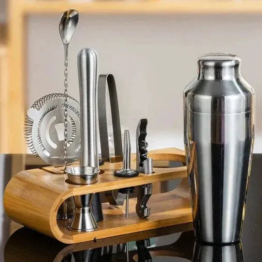 10-Piece Stainless Steel Cocktail Bar Kit
