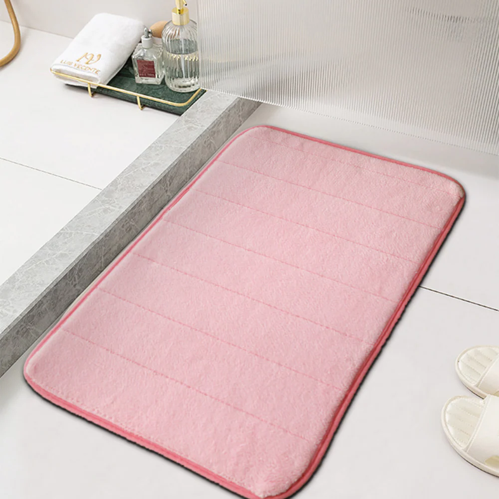 Absorbent Bath Mat Anti-Slip and Fast-Dry