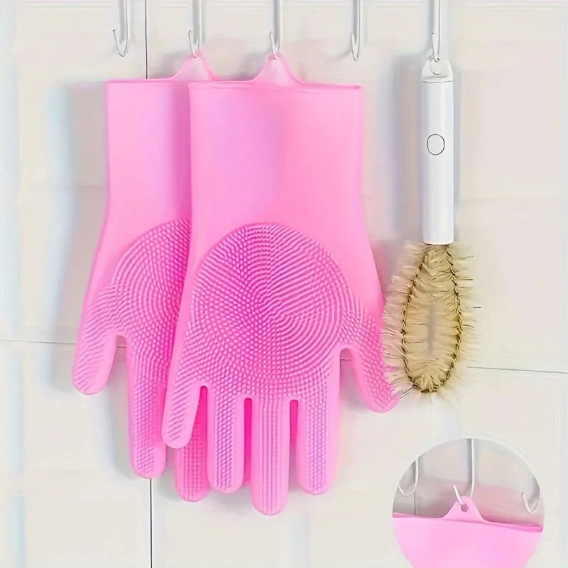 Silicone Dish Scrubbing Gloves