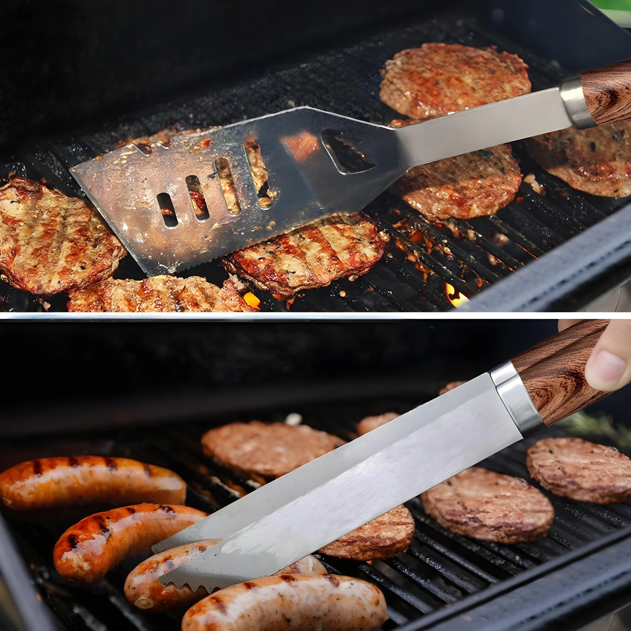 Stainless Steel Grill Accessory Set with Case