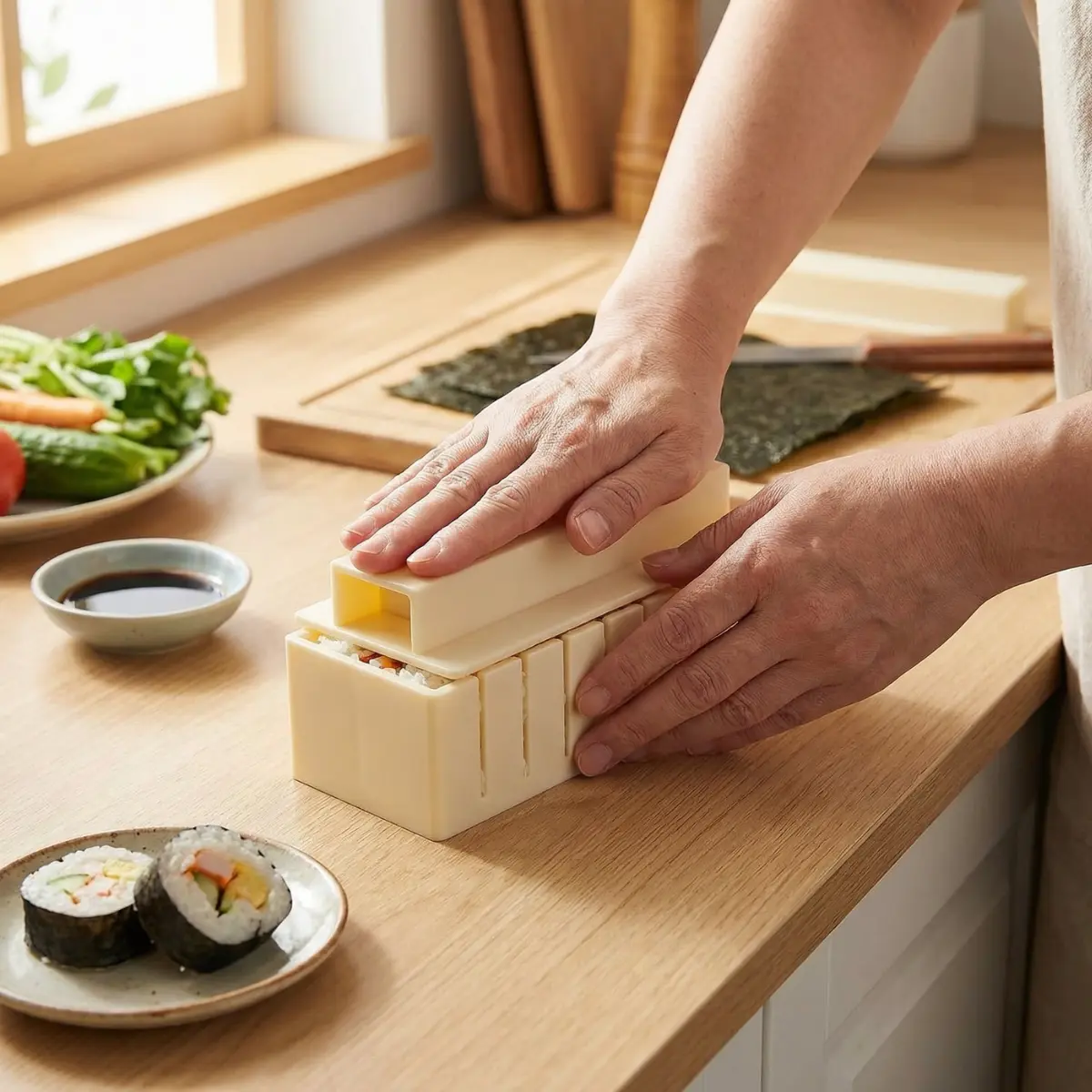 Sushi Mould Set with Cutting Guides
