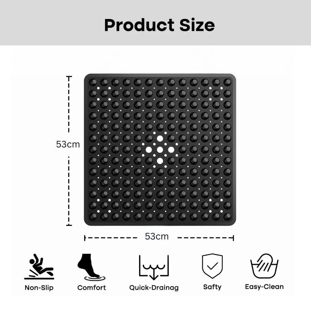 Non-Slip Bath Mat with Suction Cups