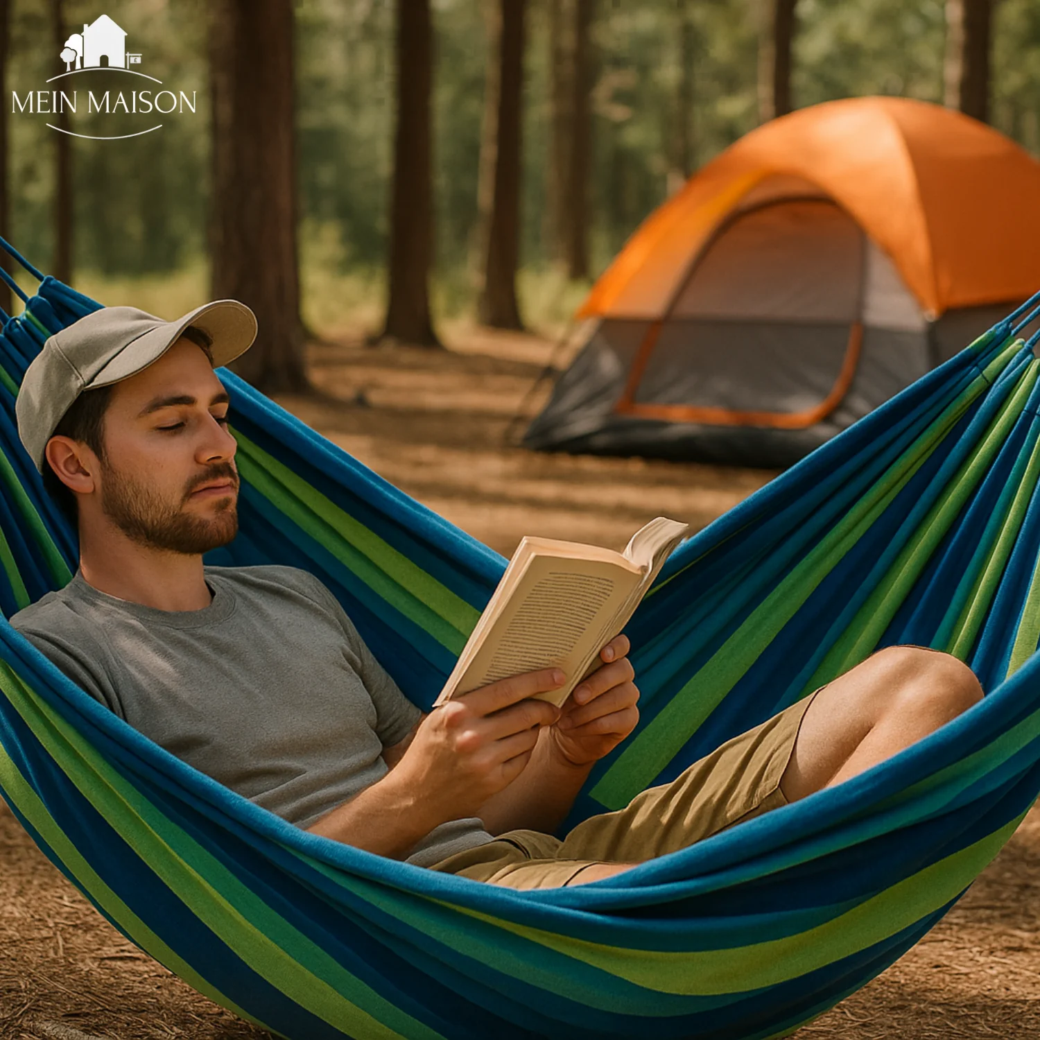 Canvas Hammock with Reinforced Support Structure