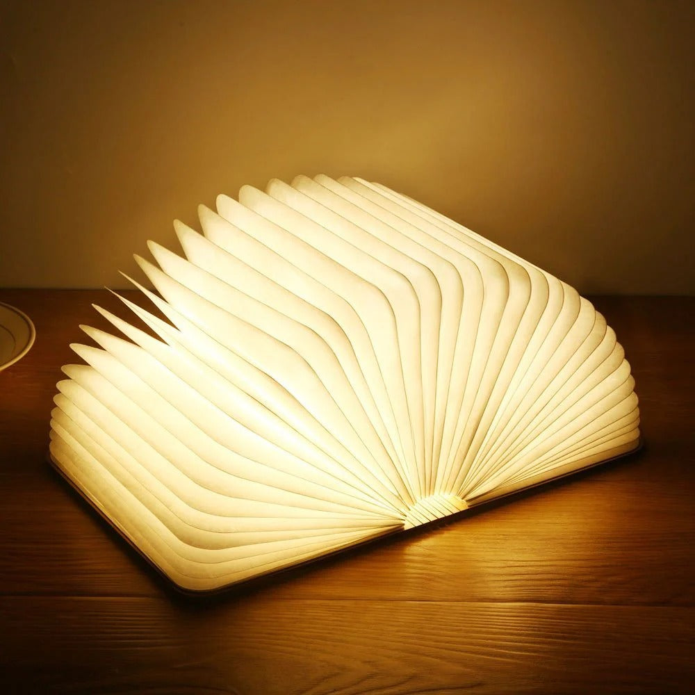 Foldable Wooden Rechargeable Book Light