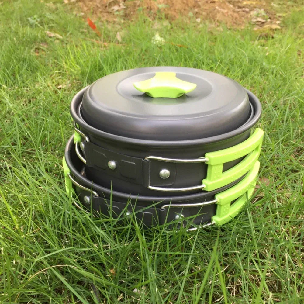 1.8L Mini Camping Cook Set with Nested Storage