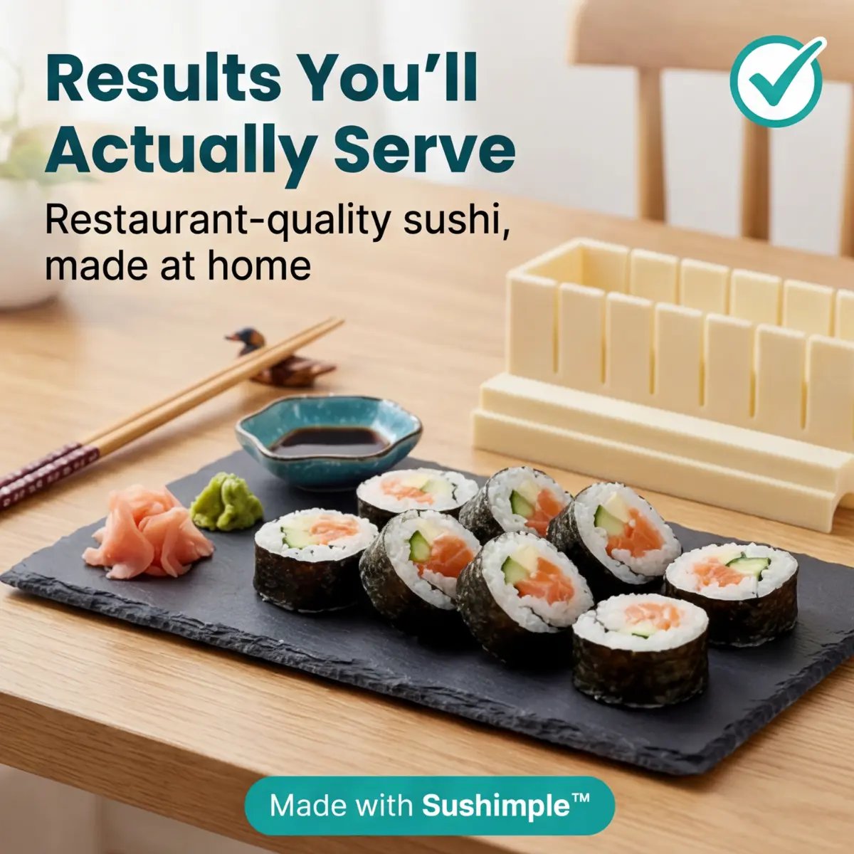 Sushi Mould Set with Cutting Guides