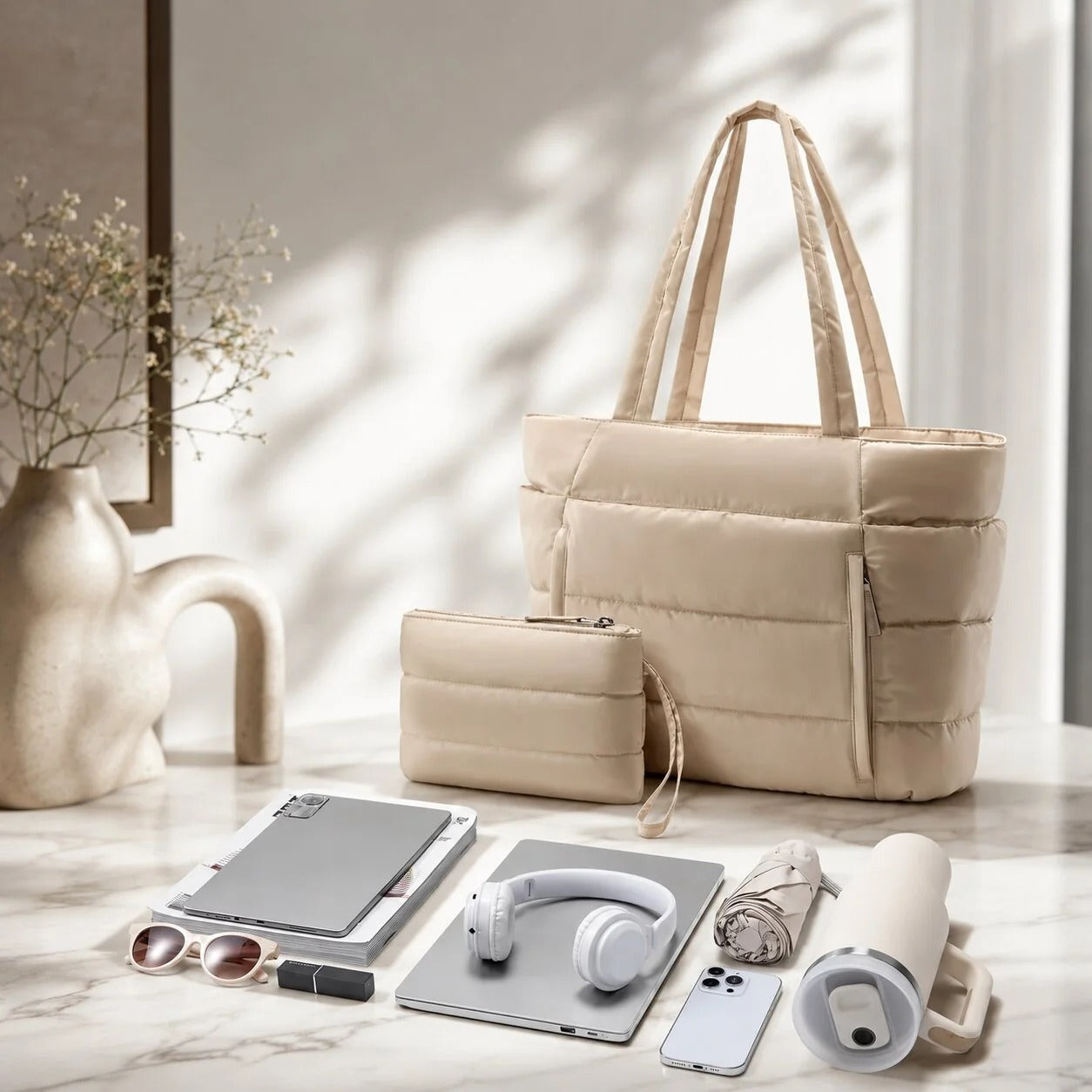 Puffer Tote Bag