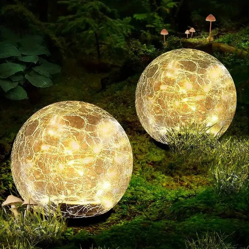Round Solar Garden Lights