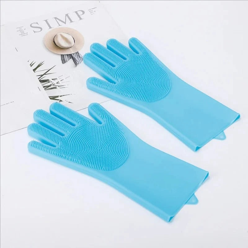 Silicone Dish Scrubbing Gloves