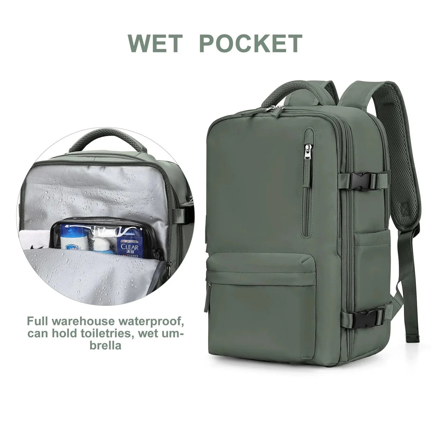 Women's 35L Waterproof Travel Backpack