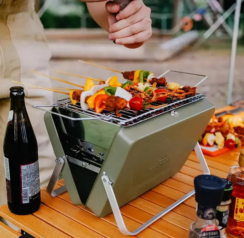 Portable Folding Charcoal Grill