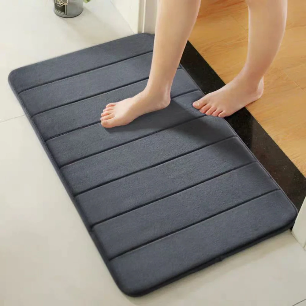 Absorbent Bath Mat Anti-Slip and Fast-Dry