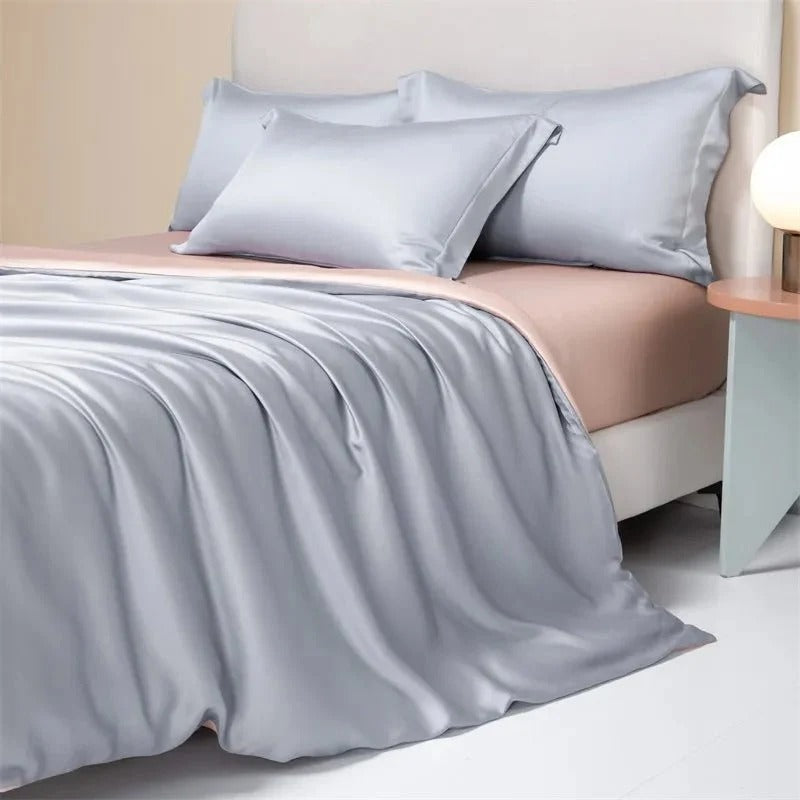 Bamboo Fiber Cooling Duvet Cover Set