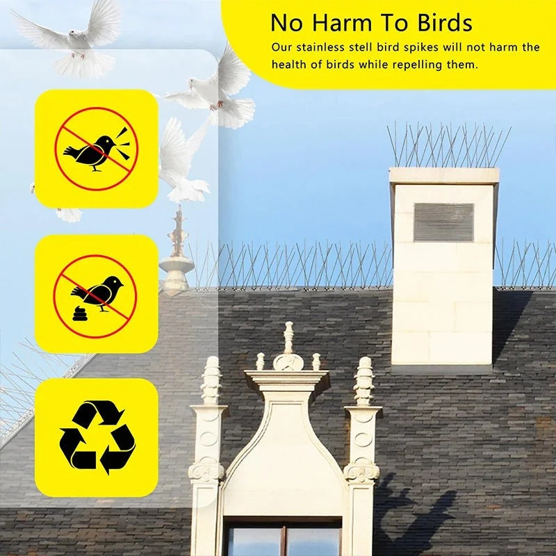 Stainless Steel Bird Deterrent Spikes
